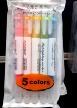 5 أقلام تظليل Highlighter - Dinra